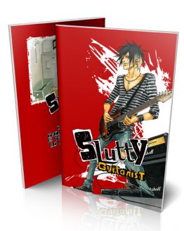 Slutty guitarist light novel cover